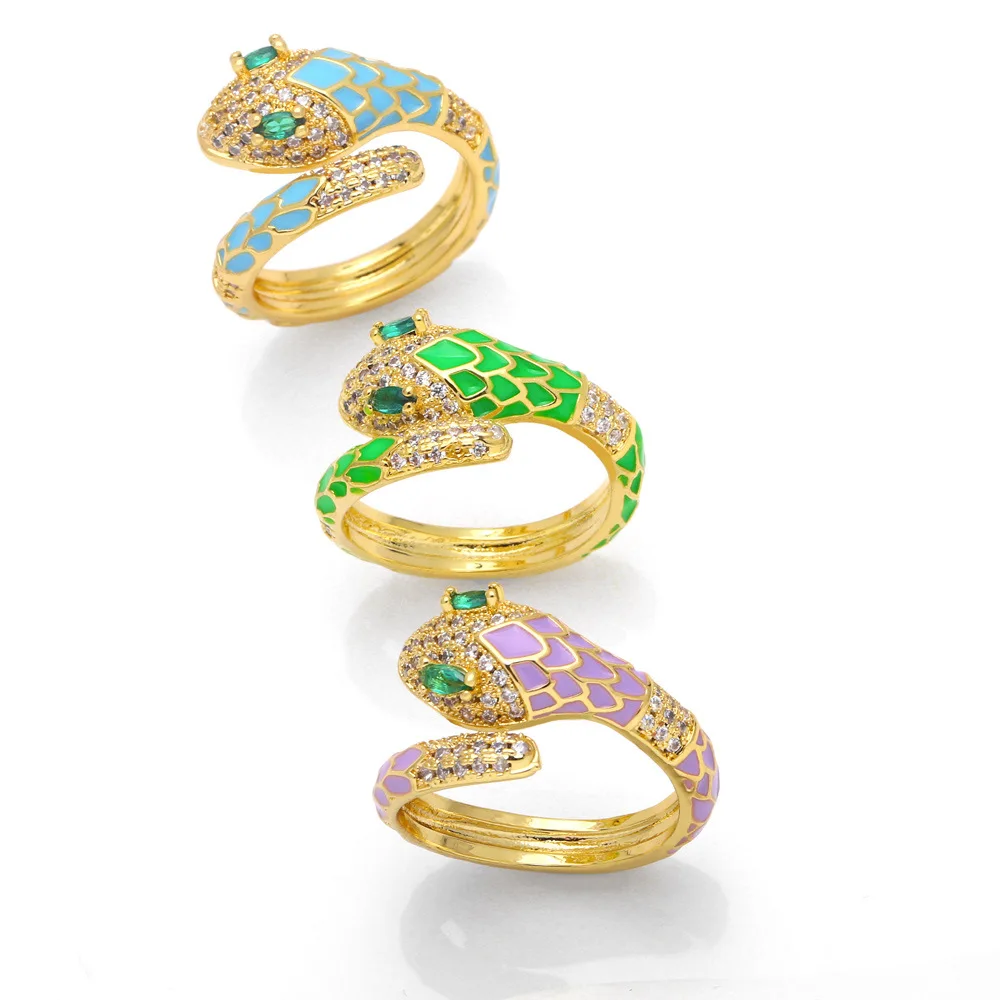 Fashion Simple Bohemian Color Drop Oil Snake Ring Animal Opening Adjustment Index Finger Ring for Women Jewelry
Fashion Simple Bohemian Color Drop Oil Snake Ring Animal Opening Adjustment Index Finger Ring for Women Jewelry