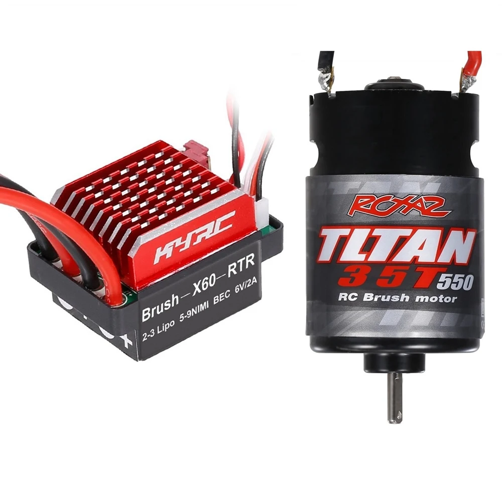 550 матовый мотор 35T с 60A ESC для 1/10 RC Crawler Axial SCX10 AXI03007 90046 TRX4 TRX6 Slash,4
550 матовый мотор 35T с 60A ESC для 1/10 RC Crawler Axial SCX10 AXI03007 90046 TRX4 TRX6 Slash,4