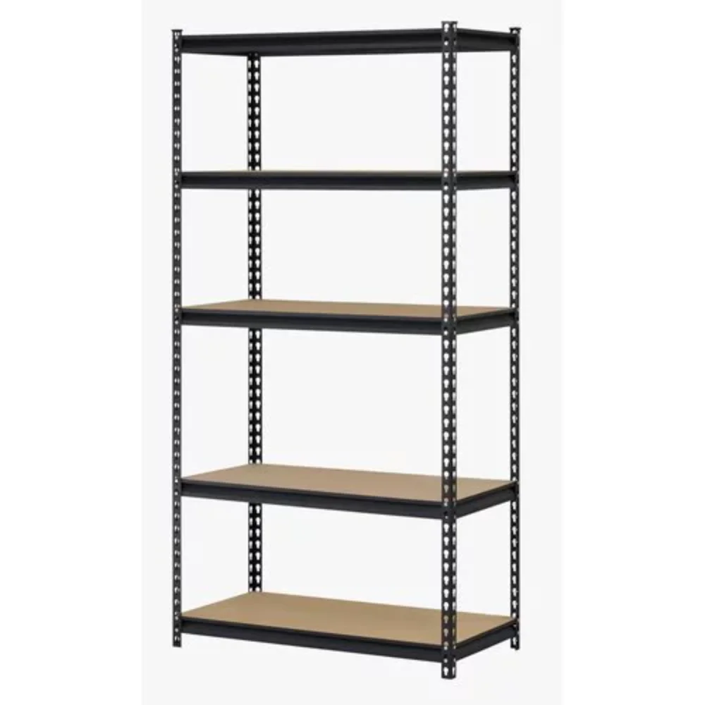 5-Tier Steel Shelving, Black, Strong and Durable,4000 Lbs. Capacity, 56 Lb,36"W X 18"D X 72"H
5-Tier Steel Shelving, Black, Strong and Durable,4000 Lbs. Capacity, 56 Lb,36"W X 18"D X 72"H
