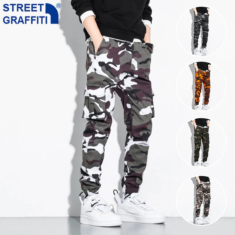 

Men Camouflage Jogger Cargo Pants Outdoor Tactical Military Pant Casual Streetwear Pockets Pants Men Cotton Trouser Big Size 8XL