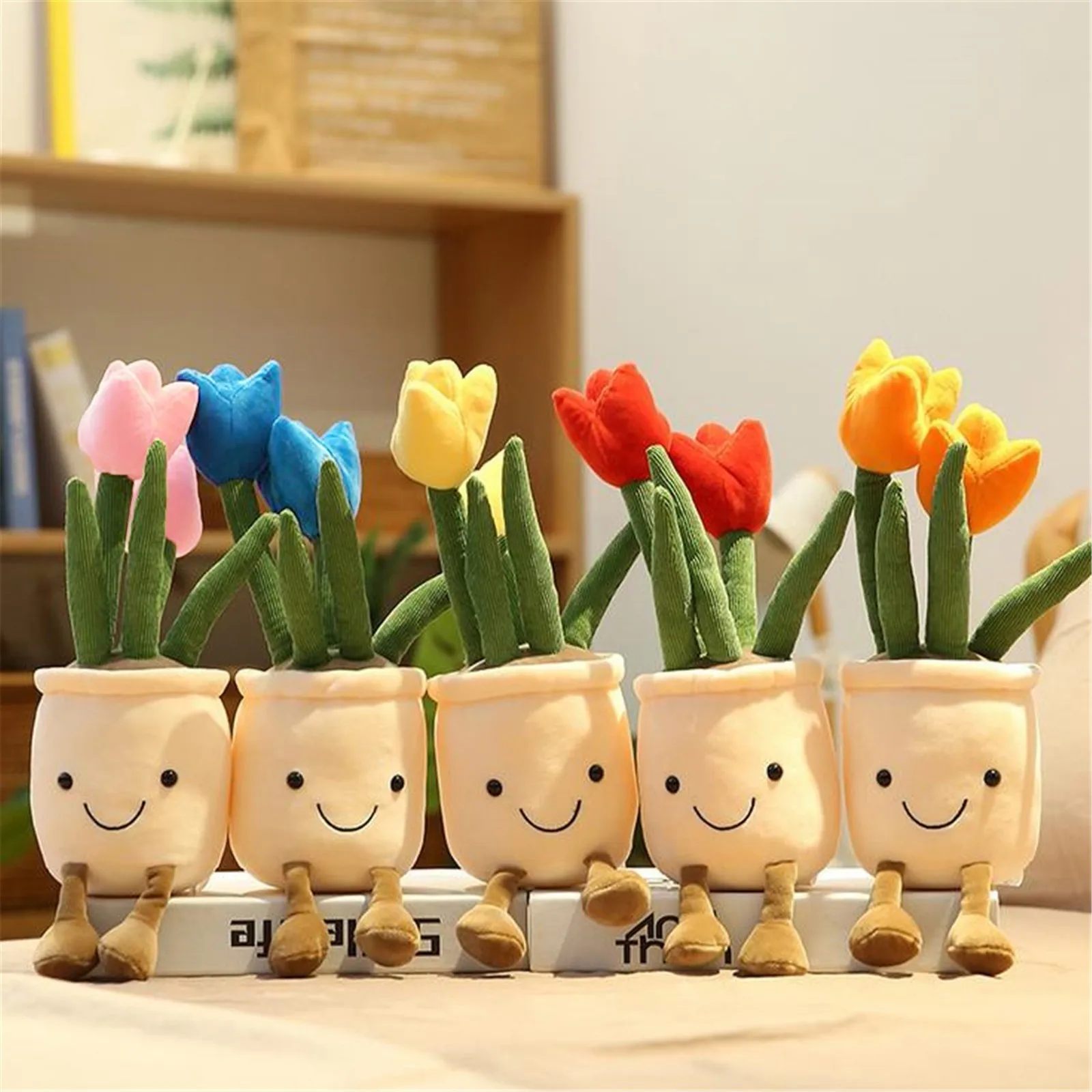 Lifelike Tulip&Succulent Plants Plush Stuffed Decor Toys Soft Bookshelf Decor Doll Creative Potted Flowers Pillow for Girls Gift
Lifelike Tulip&Succulent Plants Plush Stuffed Decor Toys Soft Bookshelf Decor Doll Creative Potted Flowers Pillow for Girls Gift