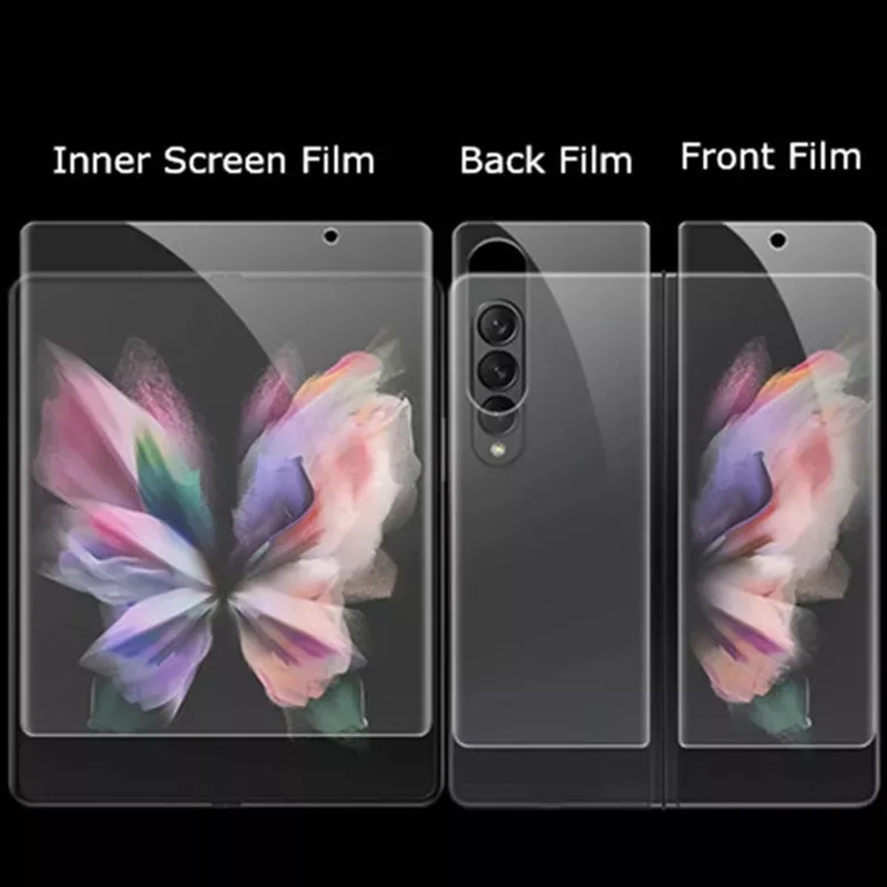For Samsung Galaxy Z Fold 3 5G 4 in 1 Front Back Soft Hydrogel Film Screen Protector Not Glass For Sansung Sumsung ZFold Fold3
For Samsung Galaxy Z Fold 3 5G 4 in 1 Front Back Soft Hydrogel Film Screen Protector Not Glass For Sansung Sumsung ZFold Fold3