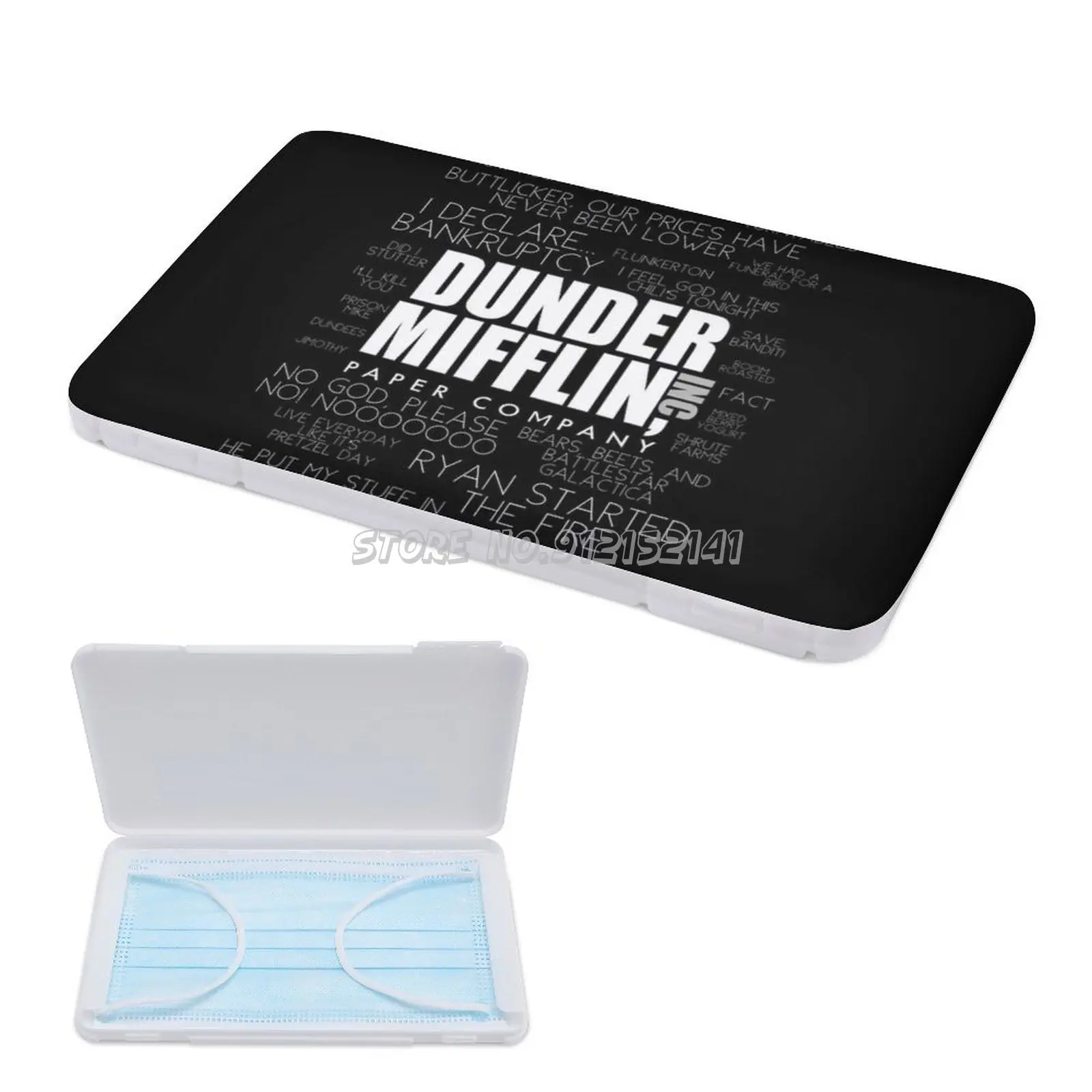 Офис™Цитаты Dunder Mifflin Inc. Коробка для хранения одноразовых масок креативный органайзер для масок коробка офисный Dunder Mifflin Dunder
Офис™Цитаты Dunder Mifflin Inc. Коробка для хранения одноразовых масок креативный органайзер для масок коробка офисный Dunder Mifflin Dunder