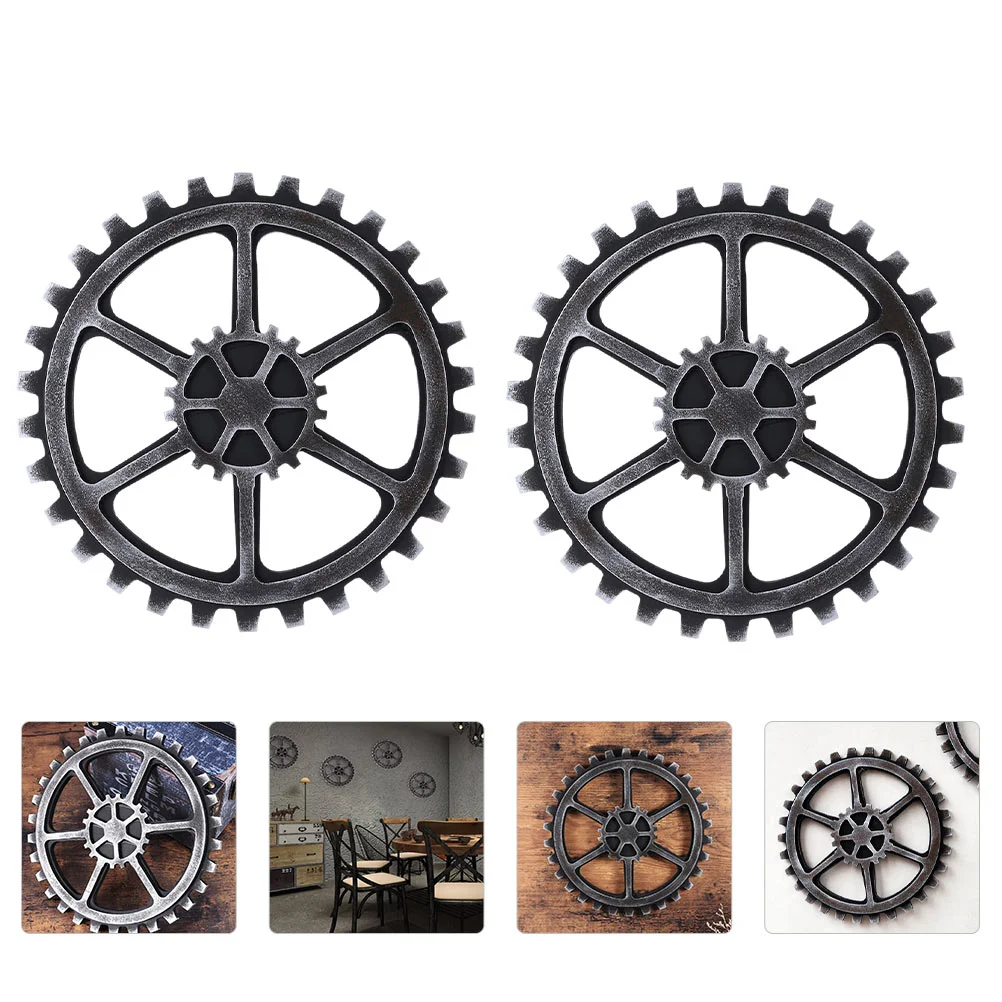2PCS Wall Ornament Wall Hanging Decoration Retro Gear Decor Gear Pendant for Home Bar Office
2PCS Wall Ornament Wall Hanging Decoration Retro Gear Decor Gear Pendant for Home Bar Office