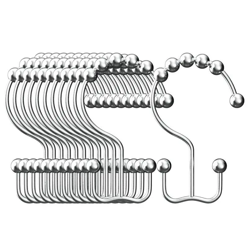 1pc Double Shower Curtain Hooks Stainless Steel Shower Hooks Roller Rust-Resistant Balance Sliding Anti-Drop Double Shower Hooks
1pc Double Shower Curtain Hooks Stainless Steel Shower Hooks Roller Rust-Resistant Balance Sliding Anti-Drop Double Shower Hooks
