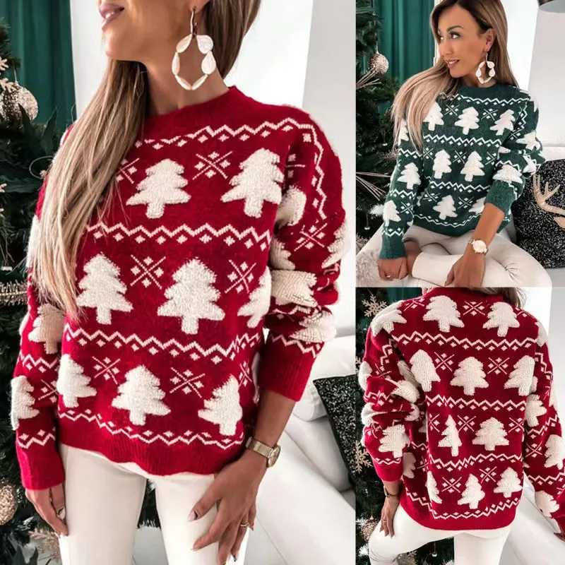 Christmas Sweater Half Turtleneck Long Sleeve Sweaters Women 2024 New Autumn Winter Fashion Women'S Jumper
Christmas Sweater Half Turtleneck Long Sleeve Sweaters Women 2024 New Autumn Winter Fashion Women'S Jumper
