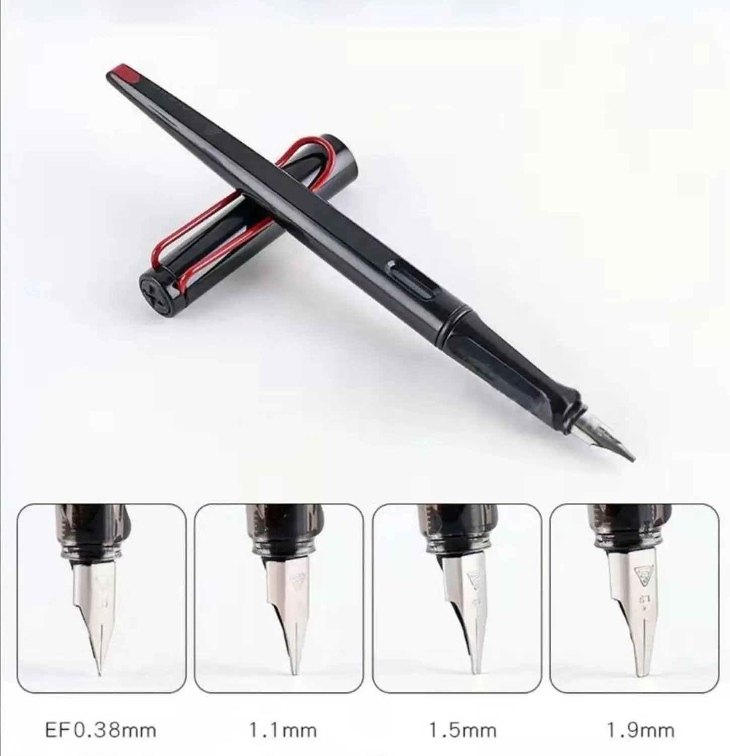 

Pen Nibs Practice Stationery Office Ink Business Supplies Fountain Writing Ef/f/m/1.1mm/1.5mm/1.9mm Art Lanbitou Calligraphy Pen