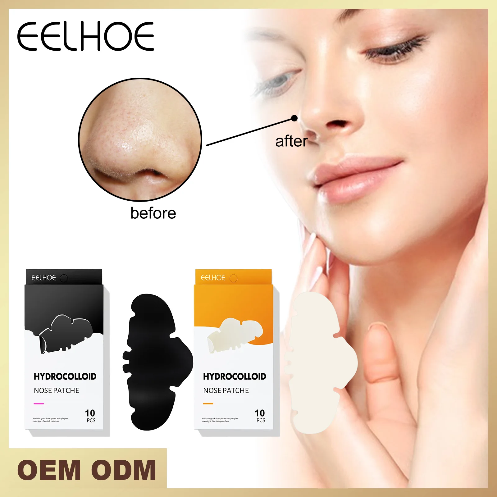 EELOHE 10Pcs Blackhead Pimple Removal Nasal Strip Cleansing Pore Control Oil Removal Peeling Gentle Nasal Mask
EELOHE 10Pcs Blackhead Pimple Removal Nasal Strip Cleansing Pore Control Oil Removal Peeling Gentle Nasal Mask