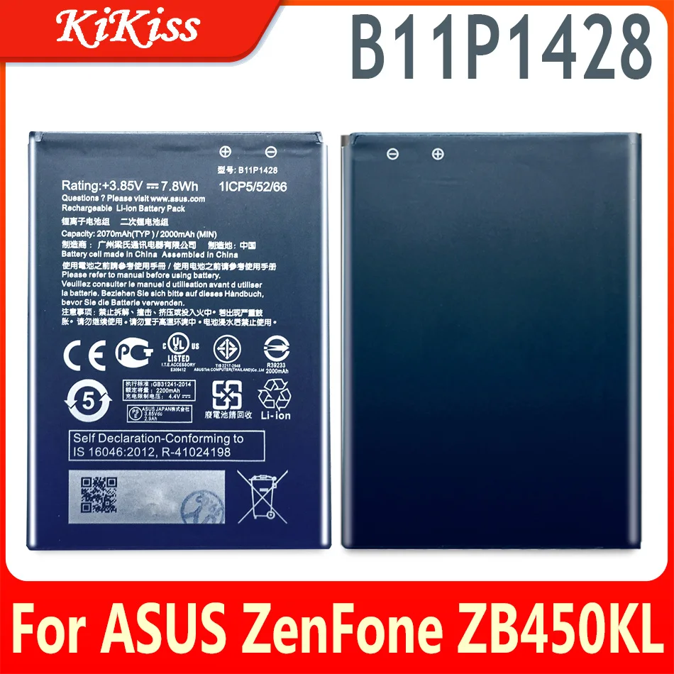 

new Original for Asus B11P1428 Battery For ASUS ZenFone ZB450KL ZE500KG 5" X009DB ZB452KG ZenFone Go 4.5 2000mAh