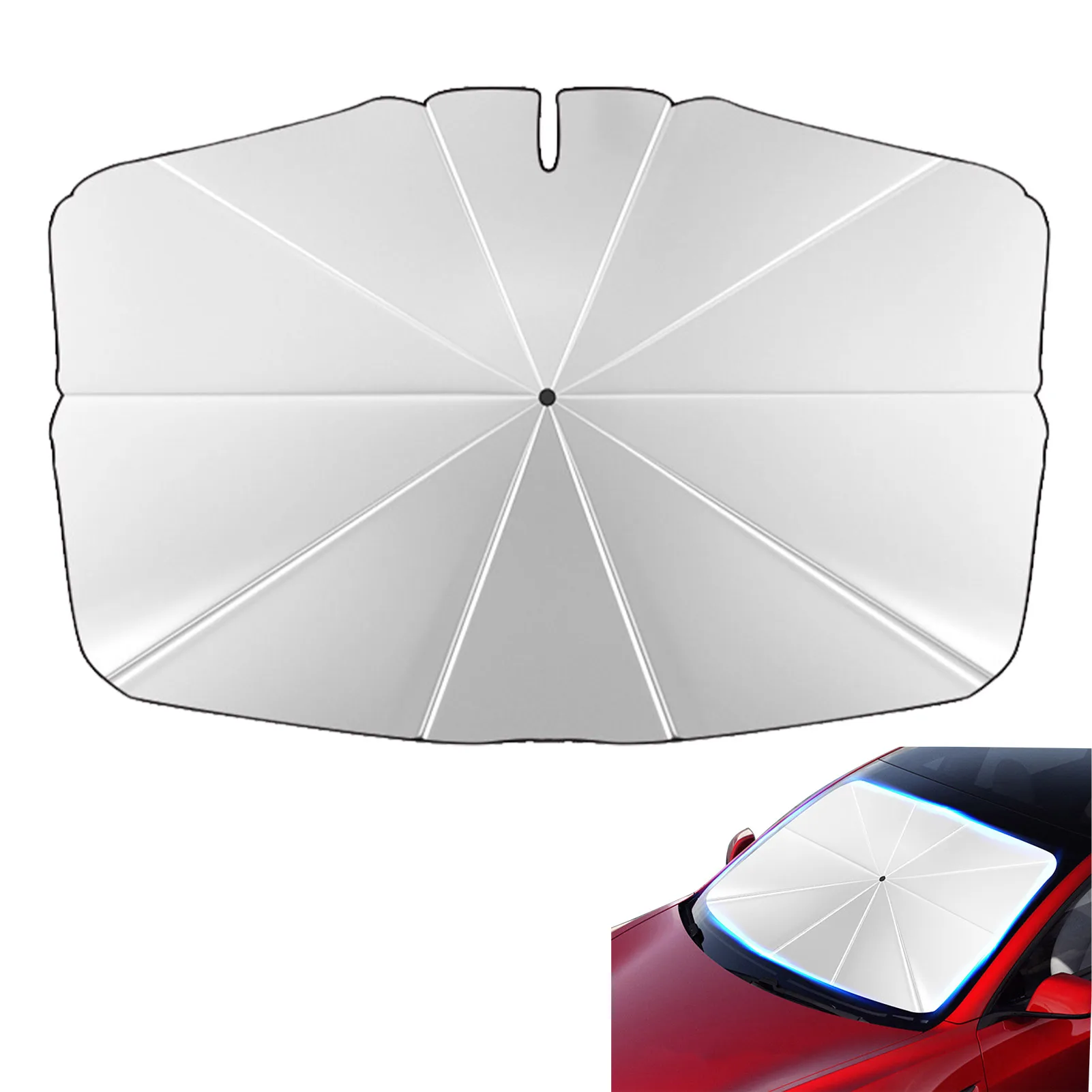 Car Sun Shade Foldable Umbrella UV Protection Heat Insulation Parasol Auto Front Window Cover Interior Protector For Tesla
Car Sun Shade Foldable Umbrella UV Protection Heat Insulation Parasol Auto Front Window Cover Interior Protector For Tesla