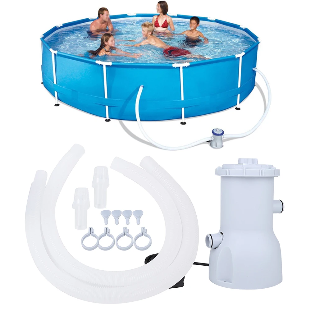 Filter Pump for In/Above Ground Swimming Pool 250V Electric 530GPH Pump Flow Rate Pool Fish Pond Pump with Filter Replacement
Filter Pump for In/Above Ground Swimming Pool 250V Electric 530GPH Pump Flow Rate Pool Fish Pond Pump with Filter Replacement