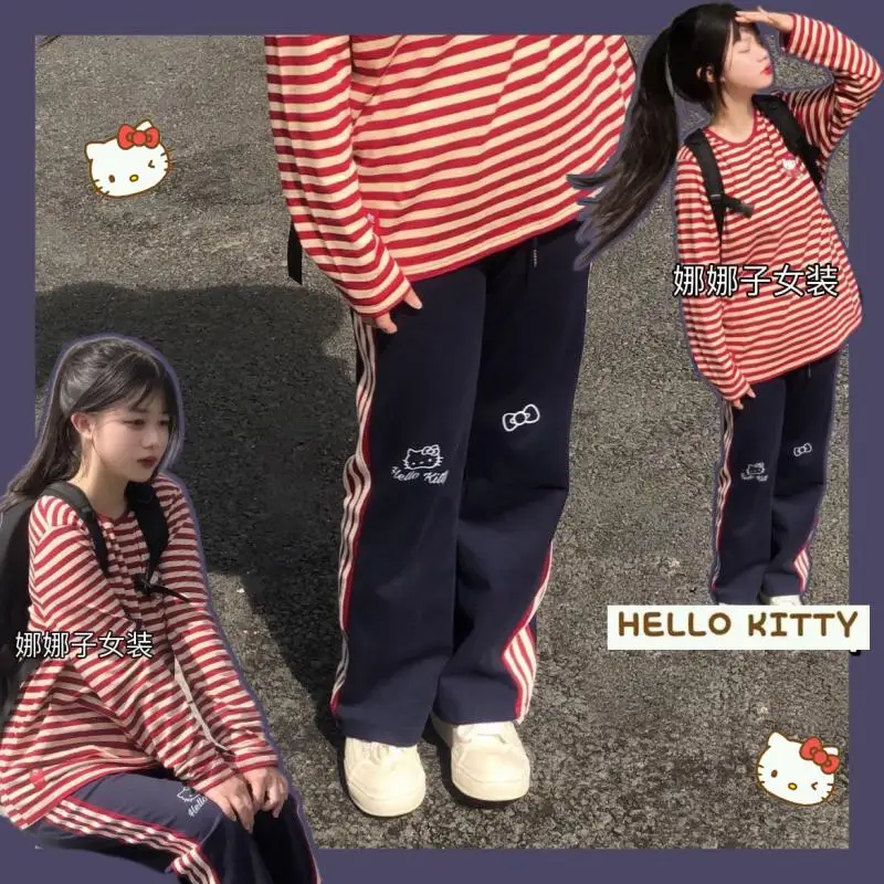 Hello Kitty Student Leisure Trousers Japanese Kawaii Autumn Winter Loose Wide-Leg Straight Thick Sports Pants Girl Clothes Gift
Hello Kitty Student Leisure Trousers Japanese Kawaii Autumn Winter Loose Wide-Leg Straight Thick Sports Pants Girl Clothes Gift