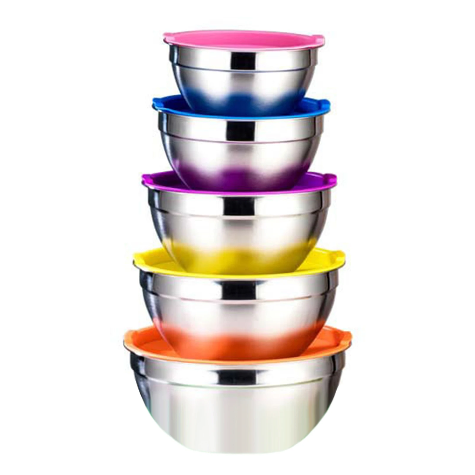 Salad Bowls Stainless Steel Mixing Bowls with Lids for Kitchen Food Storage Container for Baking Cooking Serving Prepping Food
Salad Bowls Stainless Steel Mixing Bowls with Lids for Kitchen Food Storage Container for Baking Cooking Serving Prepping Food