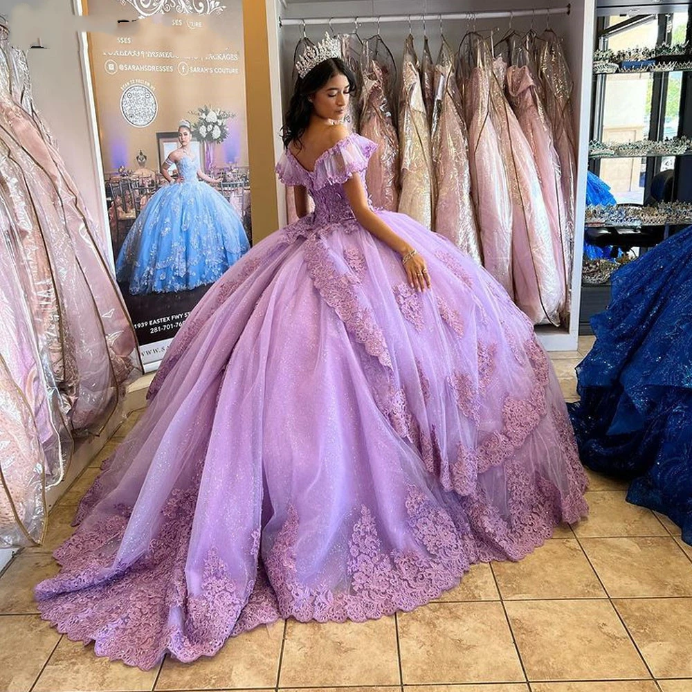 ANGELSBRIDEP Lavender Quinceanera Dresses Big Bow Back 3D Flowers Ruffles Vestidos De 15 Anos Luxury Birthday Princess Ball Gown
ANGELSBRIDEP Lavender Quinceanera Dresses Big Bow Back 3D Flowers Ruffles Vestidos De 15 Anos Luxury Birthday Princess Ball Gown