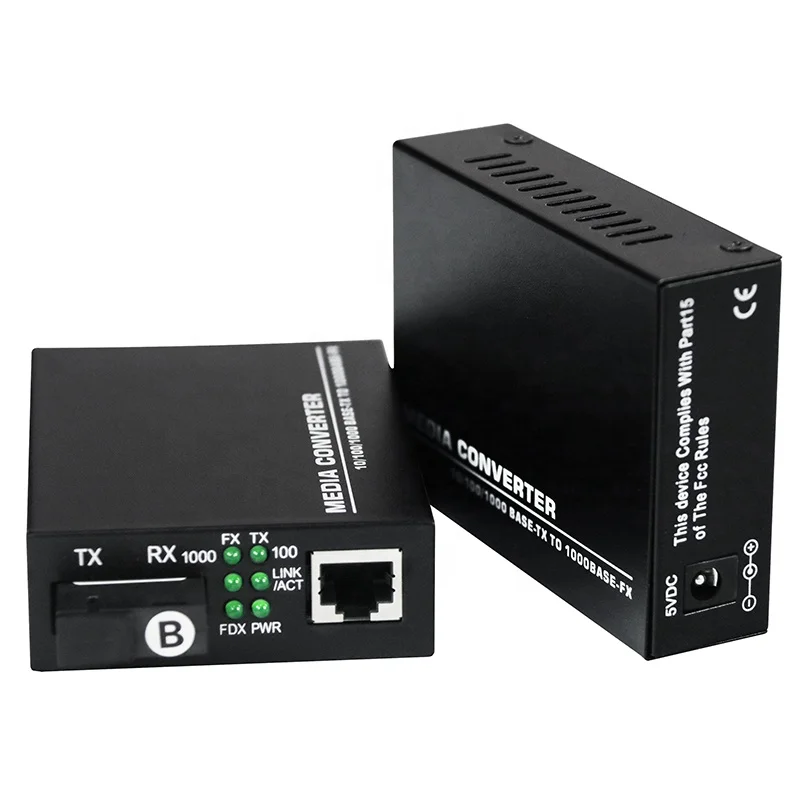 OEM Factory Outlet Price 60KM 10/100/1000m Bidi 1490/1550nm SC connector Media Converter
OEM Factory Outlet Price 60KM 10/100/1000m Bidi 1490/1550nm SC connector Media Converter
