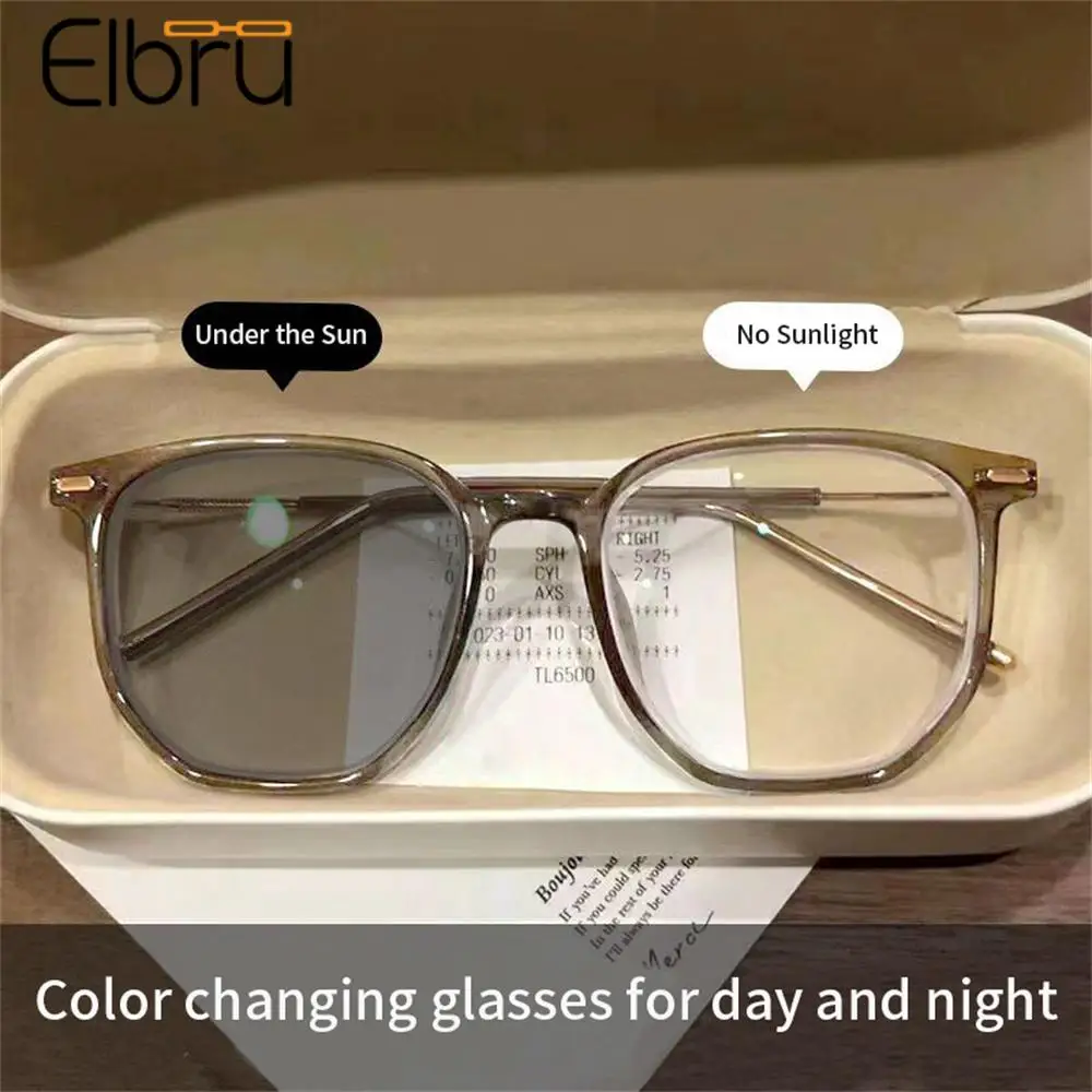 Elbru 0-0.5-1.5-2-3...-6 Photochromic Myopia Glasses Women Men Metal Discoloration Shortsighted Eyeglasses Unisex Myopic Eyewear
Elbru 0-0.5-1.5-2-3...-6 Photochromic Myopia Glasses Women Men Metal Discoloration Shortsighted Eyeglasses Unisex Myopic Eyewear