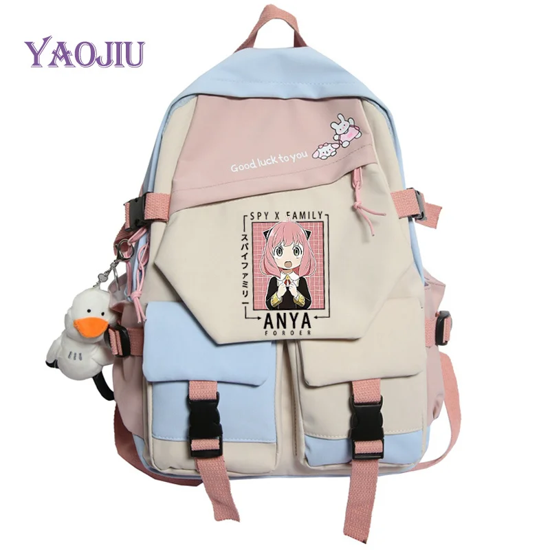 

Spy X Family Anya Forger Backpacks Teens Back To School Shoulder Bag Girls Boys Schoolbag Canvas Bag Women Anime Canvas Backpack