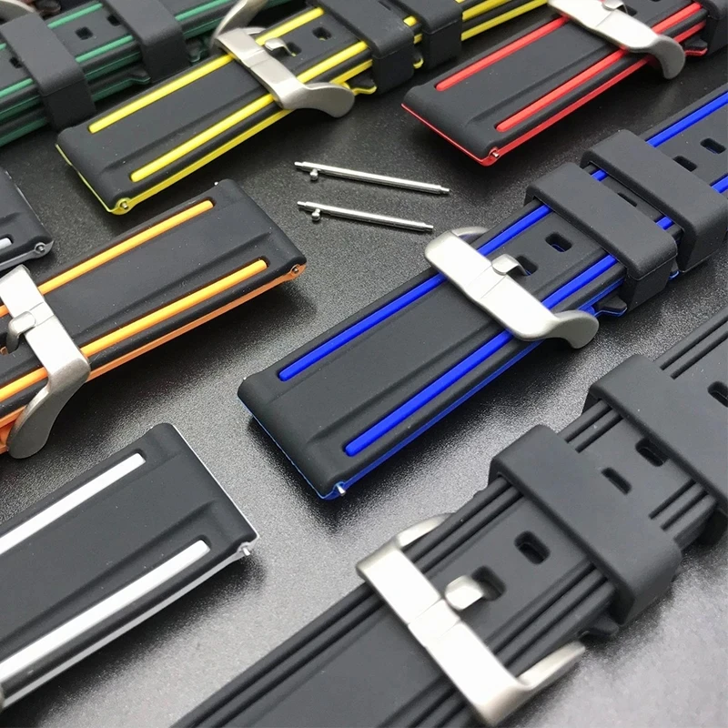 Premium Silicone Watch Band Quick Release Rubber Watch Strap 20mm 22mm 24mm for Smart Watch Strap Replacement Watchband
Premium Silicone Watch Band Quick Release Rubber Watch Strap 20mm 22mm 24mm for Smart Watch Strap Replacement Watchband