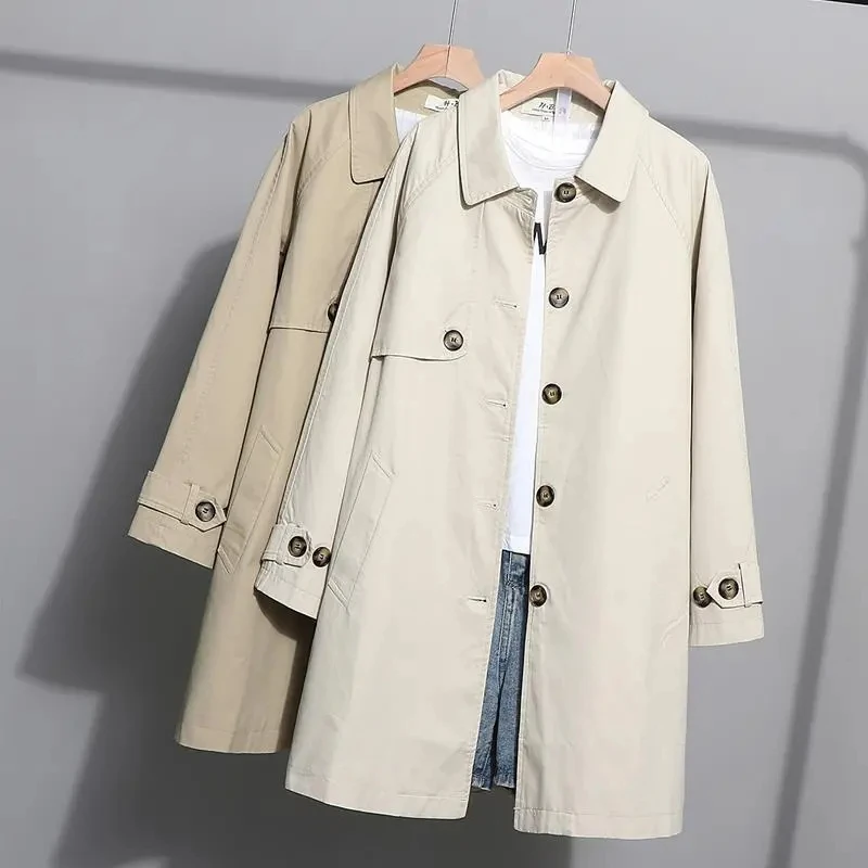 Trench Coat Women 2023 Spring Autumn New Fashion Loose Temperament Windbreaker Jacket Female Single Breasted Long Outerwear
Trench Coat Women 2023 Spring Autumn New Fashion Loose Temperament Windbreaker Jacket Female Single Breasted Long Outerwear
