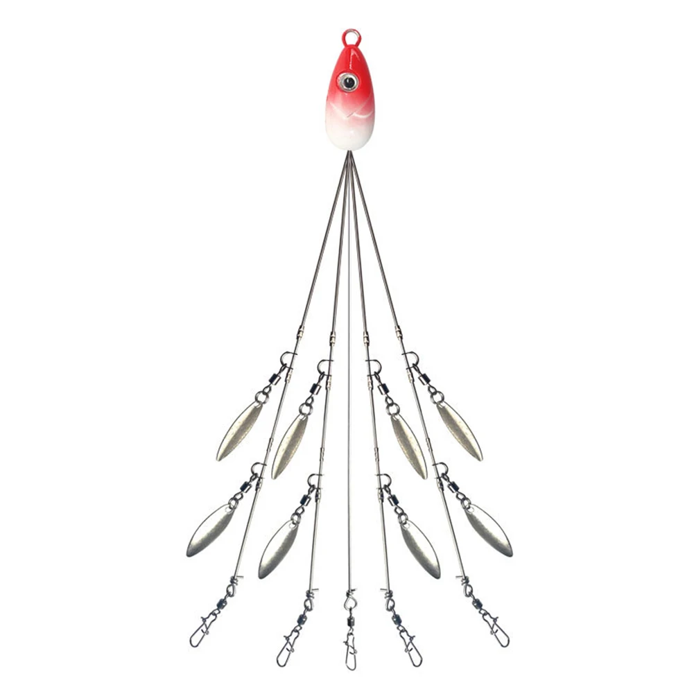 Lure Fishing Group 22.5cm/22g 5 Arms Head 5pcs Brand New And High Quality Plastic & Metal Umbrella Fishing Group
Lure Fishing Group 22.5cm/22g 5 Arms Head 5pcs Brand New And High Quality Plastic & Metal Umbrella Fishing Group