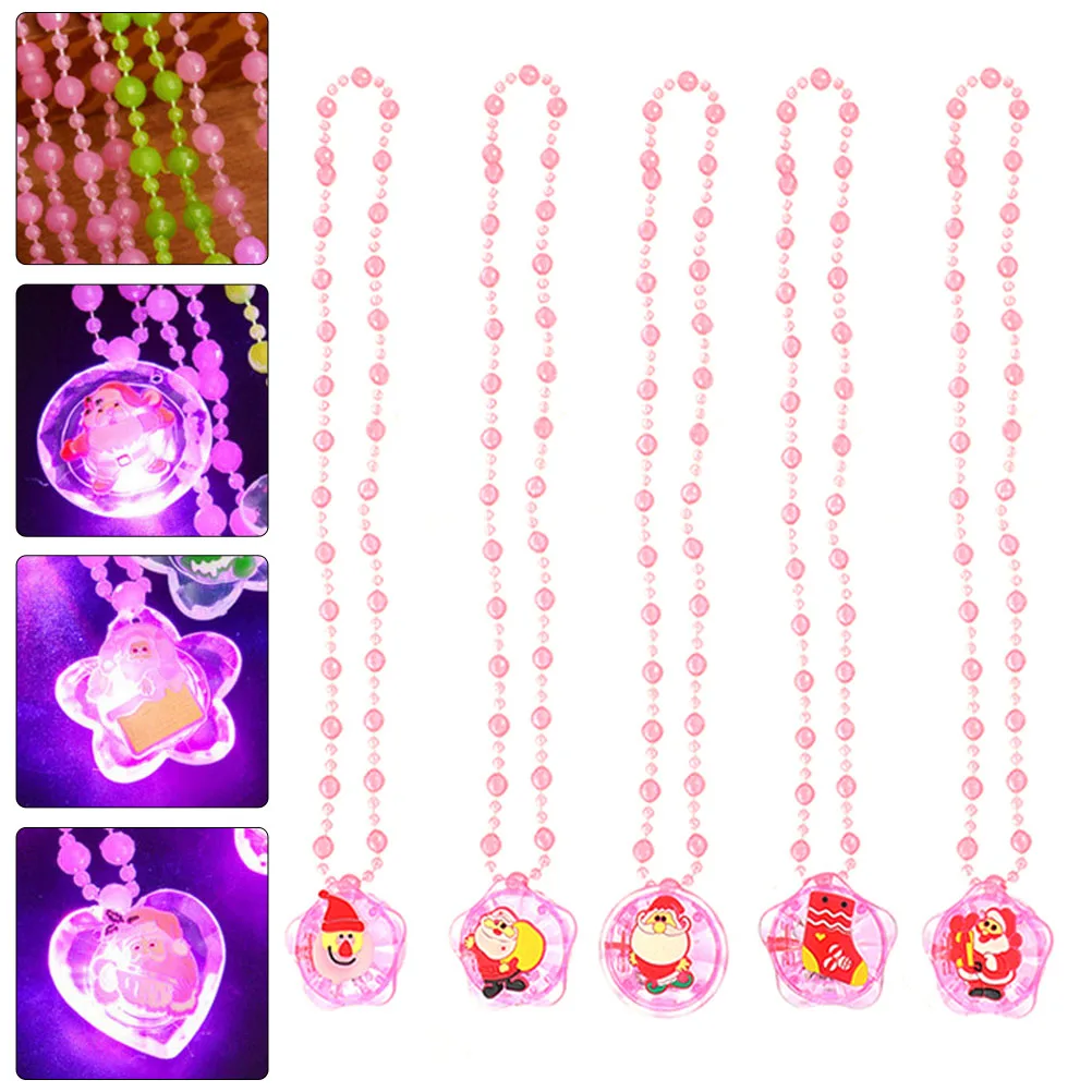8Pcs Kids Christmas Necklace Christmas Jewelry Necklace Kids Gifts Glow Necklace With Rope Flash Children'S Gift Random Style
8Pcs Kids Christmas Necklace Christmas Jewelry Necklace Kids Gifts Glow Necklace With Rope Flash Children'S Gift Random Style
