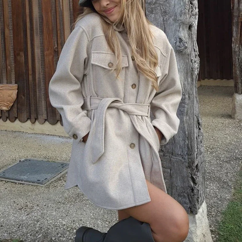 Vintage Women Oversize Woolen Camel Jackets 2021 Spring-Autumn Fashion Ladies Soft Long Elegant Girls Coats Chic Outerwear
Vintage Women Oversize Woolen Camel Jackets 2021 Spring-Autumn Fashion Ladies Soft Long Elegant Girls Coats Chic Outerwear
