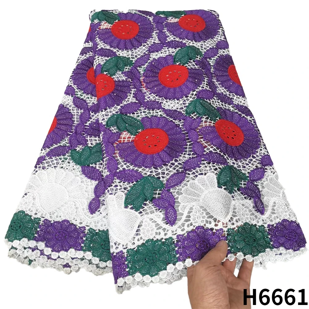 African Lace Fabric 2022 Embroidery Guipure Cord Lace Fabric High Quality Water Soluble Lace For Party Dress Sewing HJ6661
African Lace Fabric 2022 Embroidery Guipure Cord Lace Fabric High Quality Water Soluble Lace For Party Dress Sewing HJ6661