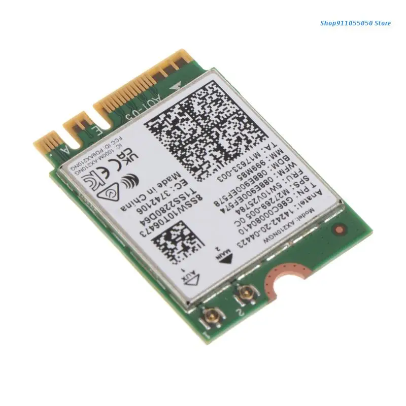 Беспроводная карта C5AB WiFi 6E AX210, PCIe Wlan адаптер, трехдиапазонный 6G/5G/2,4G BT5.2 
Беспроводная карта C5AB WiFi 6E AX210, PCIe Wlan адаптер, трехдиапазонный 6G/5G/2,4G BT5.2