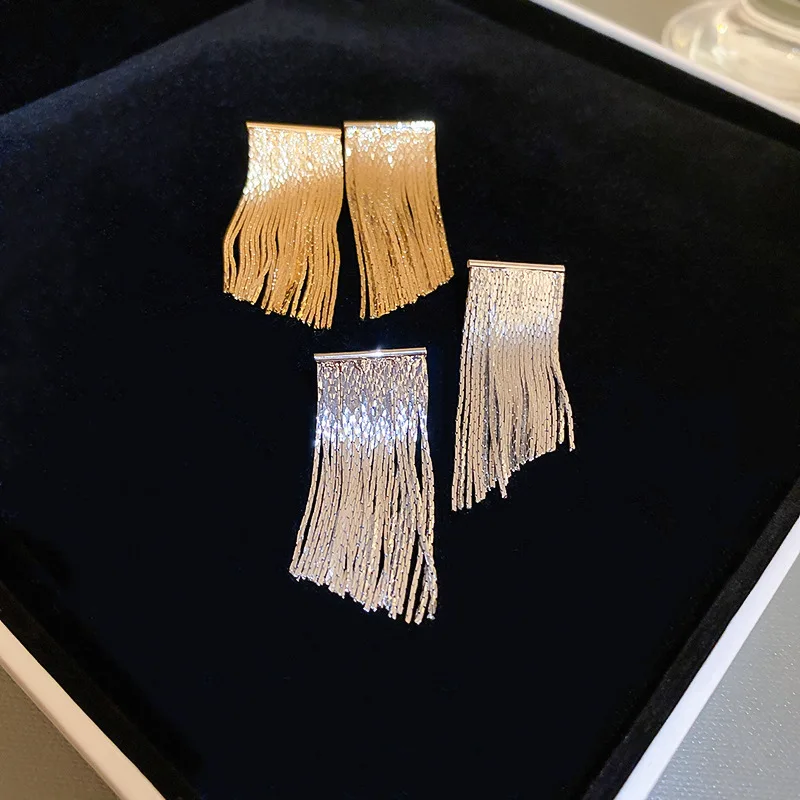 Fashion Jewelry Metal Chain Tassel Earrings 925 Silver Needle Popular High Quality Copper Gold Color Drop Earrings For Women
Fashion Jewelry Metal Chain Tassel Earrings 925 Silver Needle Popular High Quality Copper Gold Color Drop Earrings For Women
