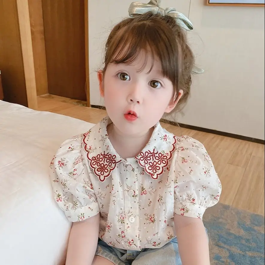 2022 Summer Baby Girls Shirt New Vintage Kids Floral Printed Shirts Children's Cotton Short Sleeve Blouse Tops for Girls D21
2022 Summer Baby Girls Shirt New Vintage Kids Floral Printed Shirts Children's Cotton Short Sleeve Blouse Tops for Girls D21