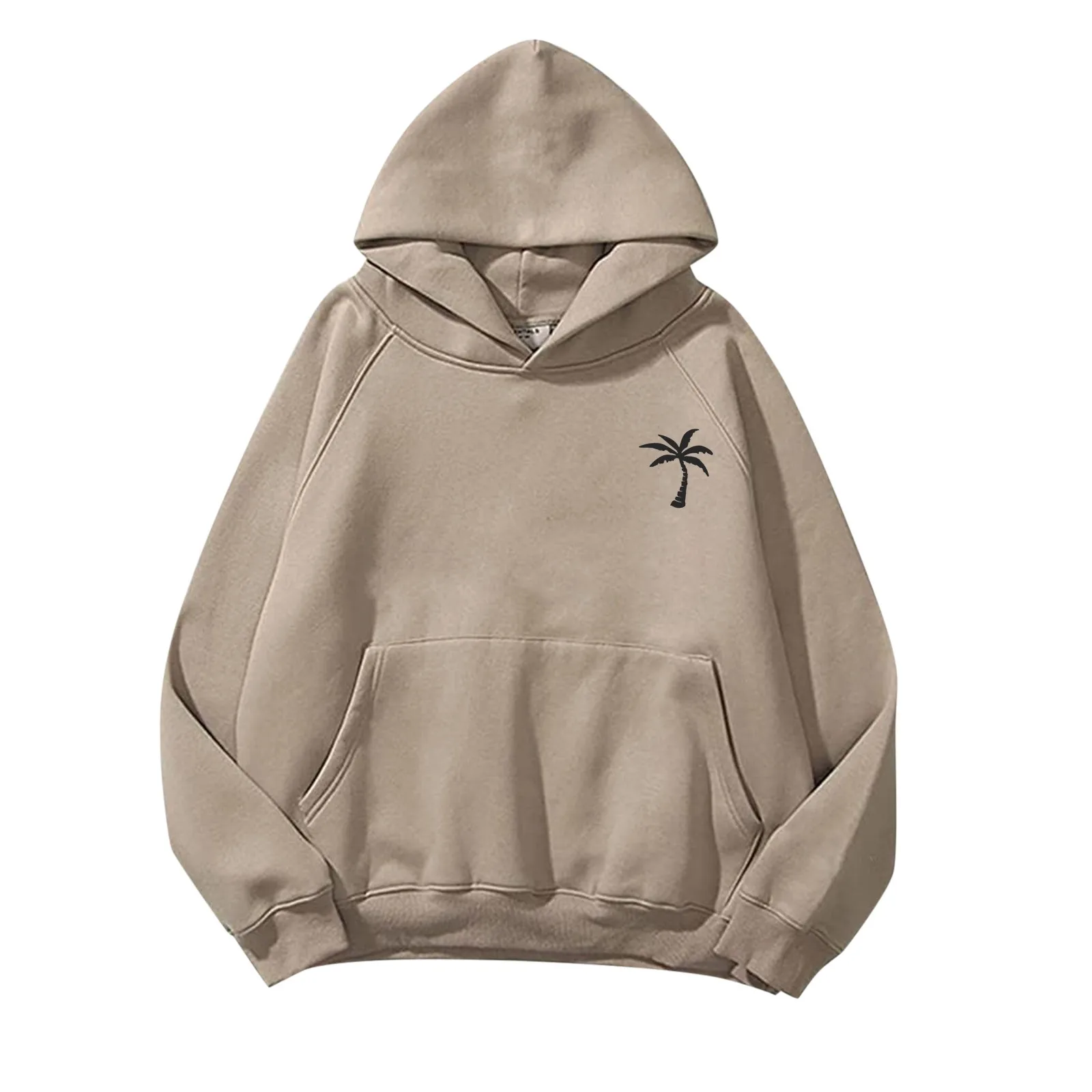 Women Fleece Coconut Tree Print Hoodie Solid Color Loose Basic Sweatshirt Long Sleeve Pocket Hooded Pullovers Streetwear Top
Women Fleece Coconut Tree Print Hoodie Solid Color Loose Basic Sweatshirt Long Sleeve Pocket Hooded Pullovers Streetwear Top