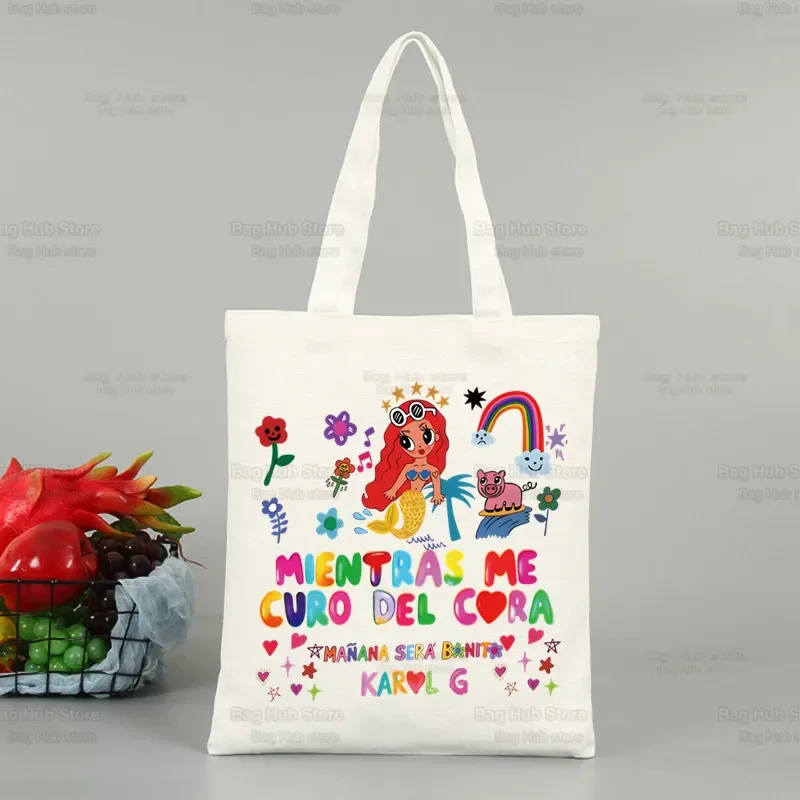Manana Sera Bonito Karol G Merch Женские и мужские сумки Холст Завтра бути красивыми