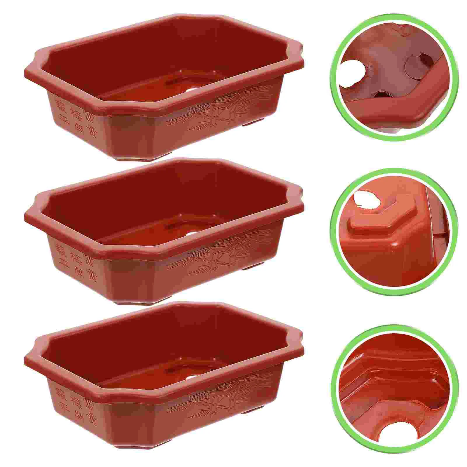 Rectangular Flower Pot Pots Drainage Plastic Planters Gardening Flowerpots Containers Bonsai Household
Rectangular Flower Pot Pots Drainage Plastic Planters Gardening Flowerpots Containers Bonsai Household