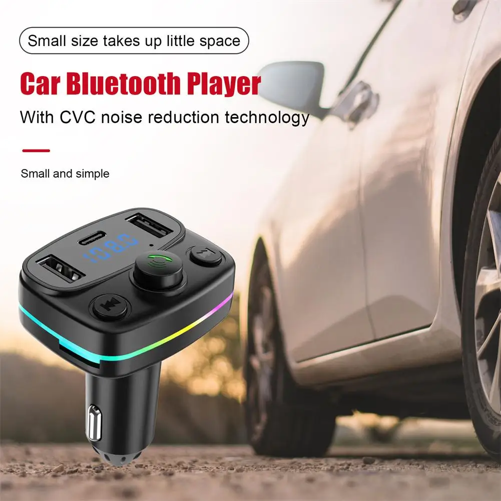 Car Bluetooth 5.0 FM Transmitter PD Type-C Dual USB 3.1A Modulator Colorful Audio MP3 Receiver Handsfree Charger Fast Playe Q8B4
Car Bluetooth 5.0 FM Transmitter PD Type-C Dual USB 3.1A Modulator Colorful Audio MP3 Receiver Handsfree Charger Fast Playe Q8B4