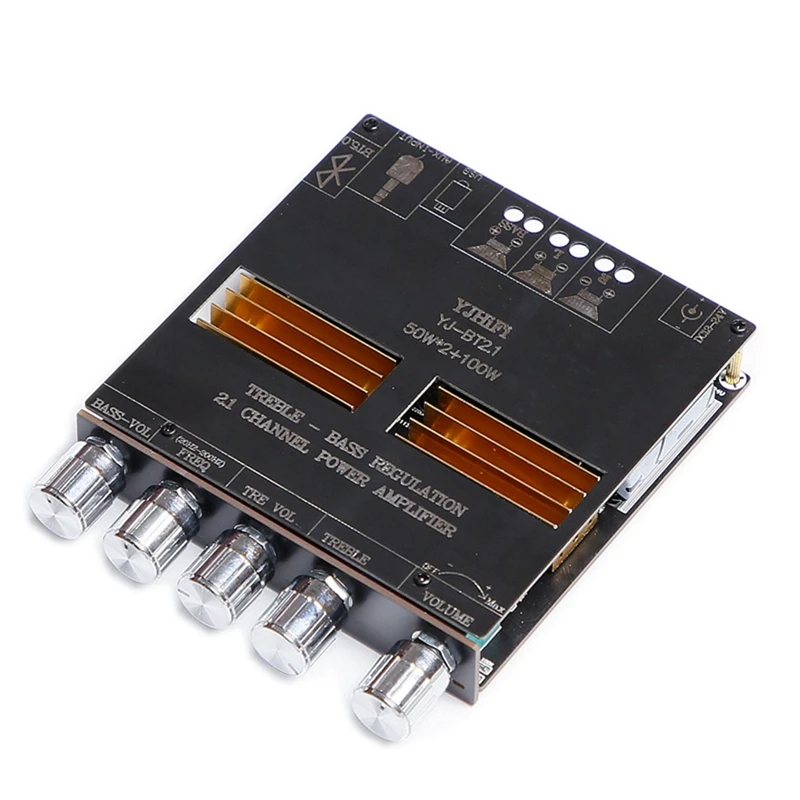 TPA3116 Power Subwoofer Amplifier Board 2X60W+100W 2.1 Bluetooth 5.0 TPA3116D2 Audio Sound Amplifier AUX Speaker
TPA3116 Power Subwoofer Amplifier Board 2X60W+100W 2.1 Bluetooth 5.0 TPA3116D2 Audio Sound Amplifier AUX Speaker