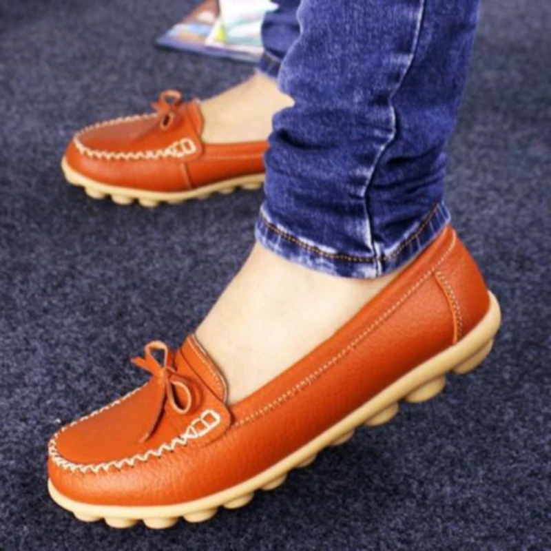 Leather Solid Color Single Shoes Spring And Summer Models Flat Shoes Women Middle-aged Old Casual Fashion Bow Peas Shoes
Leather Solid Color Single Shoes Spring And Summer Models Flat Shoes Women Middle-aged Old Casual Fashion Bow Peas Shoes