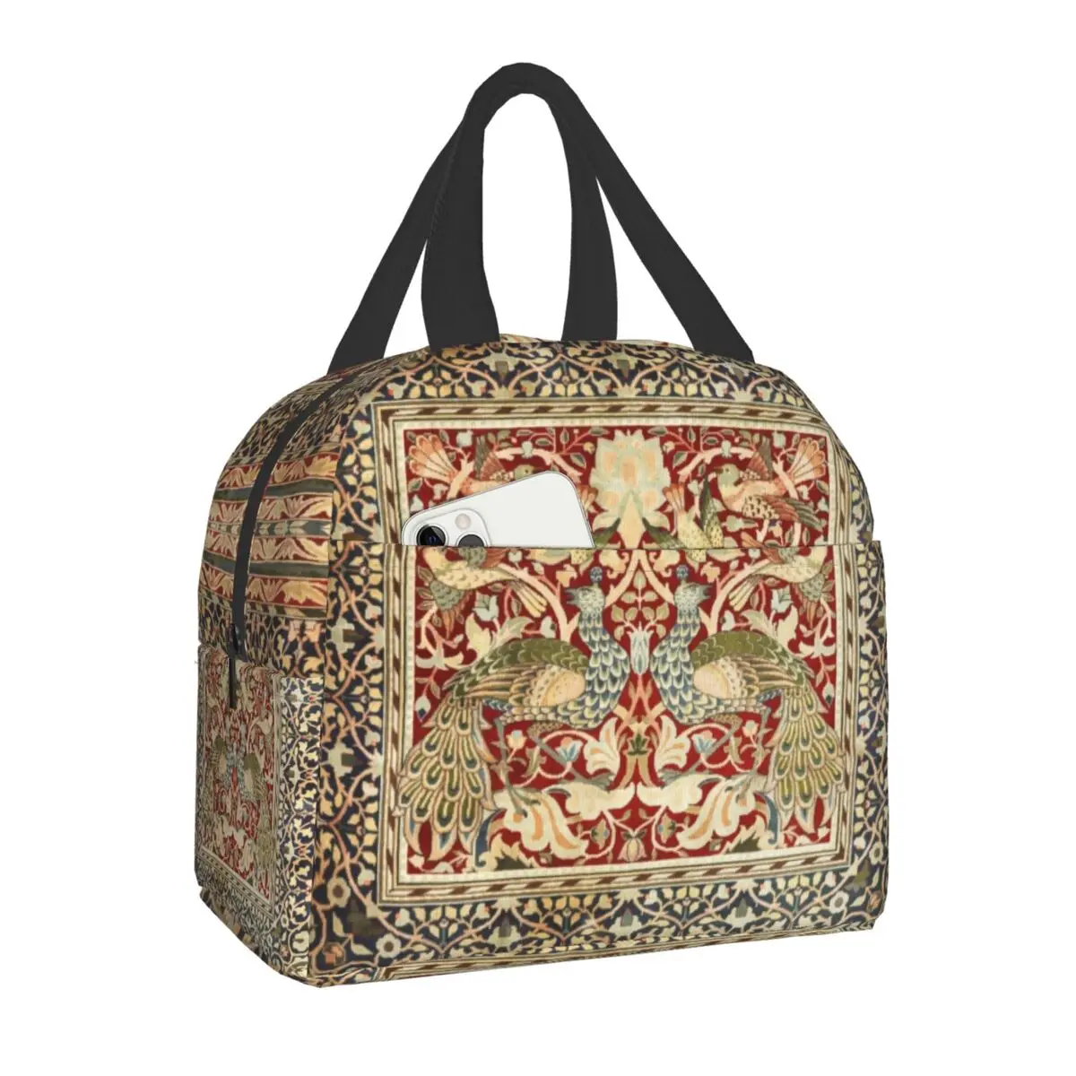 William Morris Floral Textile Print Thermal Insulated Lunch Bag Women Portable Lunch Box for Kids School Multifunction Food Bags
William Morris Floral Textile Print Thermal Insulated Lunch Bag Women Portable Lunch Box for Kids School Multifunction Food Bags