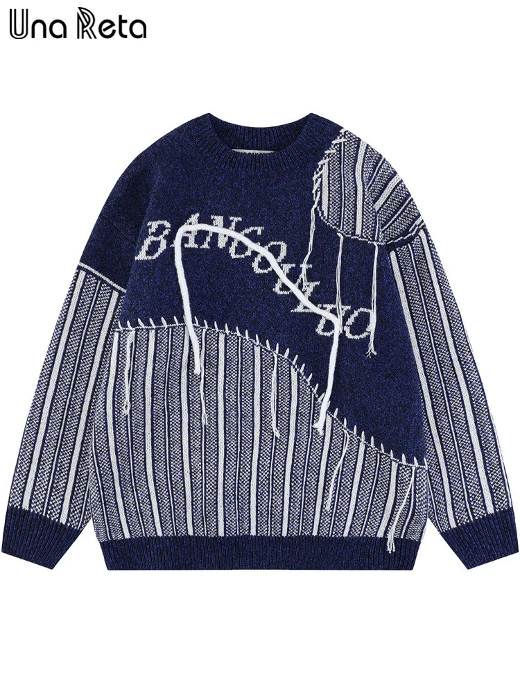 Мужские свитера Una Reta, зимняя уличная одежда с длинным рукавом, мужские повседневные трикотажные топы, Свитер оверсайз в стиле Харадзюку
Мужские свитера Una Reta, зимняя уличная одежда с длинным рукавом, мужские повседневные трикотажные топы, Свитер оверсайз в стиле Харадзюку
