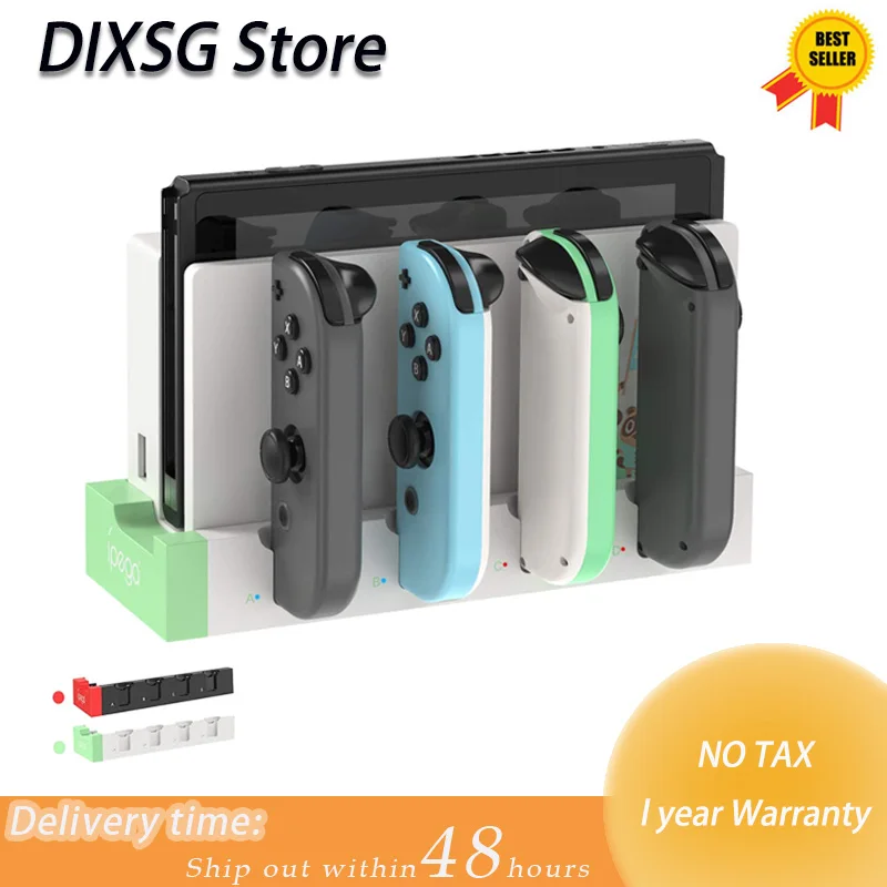 

OLED NS JoyCon NS Console Joy-Con4 Slot for Nintendo Switch Handle Gamepad Charging Dock Station Base Stand Holder Accessories