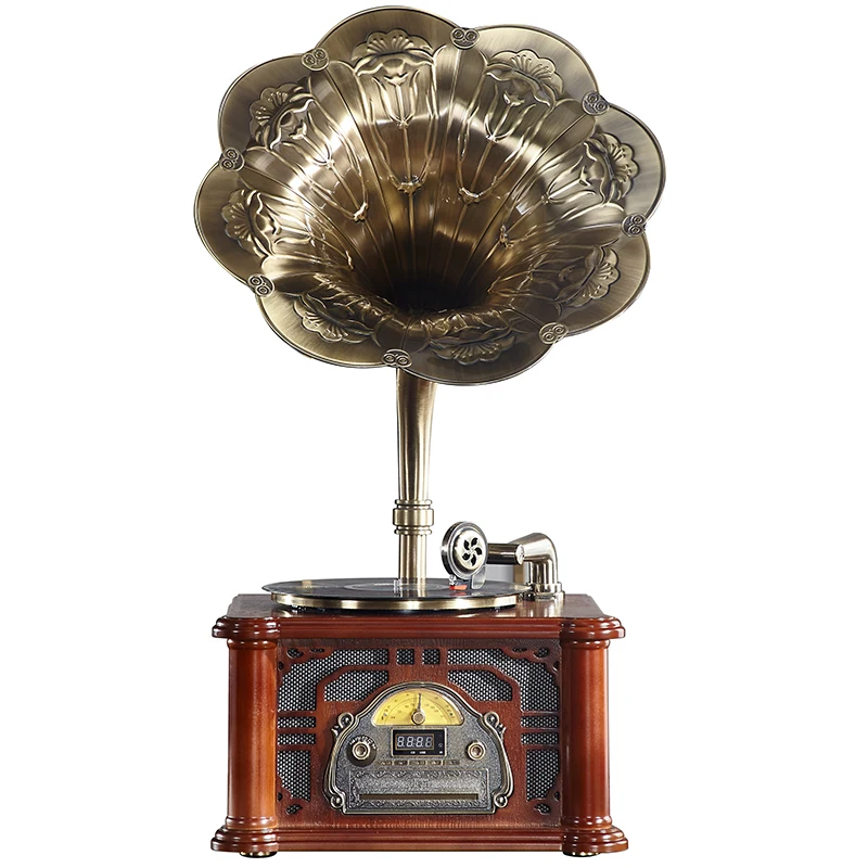 best price Golden Circular antiqued Gramophone Gramophone Player Phonograph Horn
best price Golden Circular antiqued Gramophone Gramophone Player Phonograph Horn