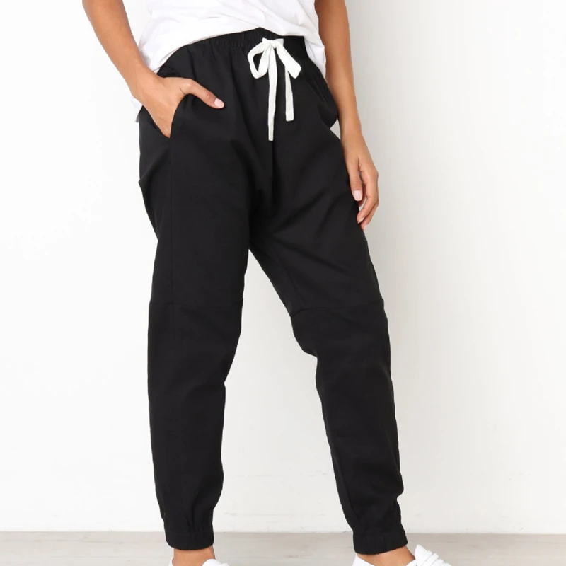 Female Casual Tracksuit Pant Woman Elastic Waist Lace Solid Color Pants Sweatpants Female Gray Pocket Sweatpants
Female Casual Tracksuit Pant Woman Elastic Waist Lace Solid Color Pants Sweatpants Female Gray Pocket Sweatpants