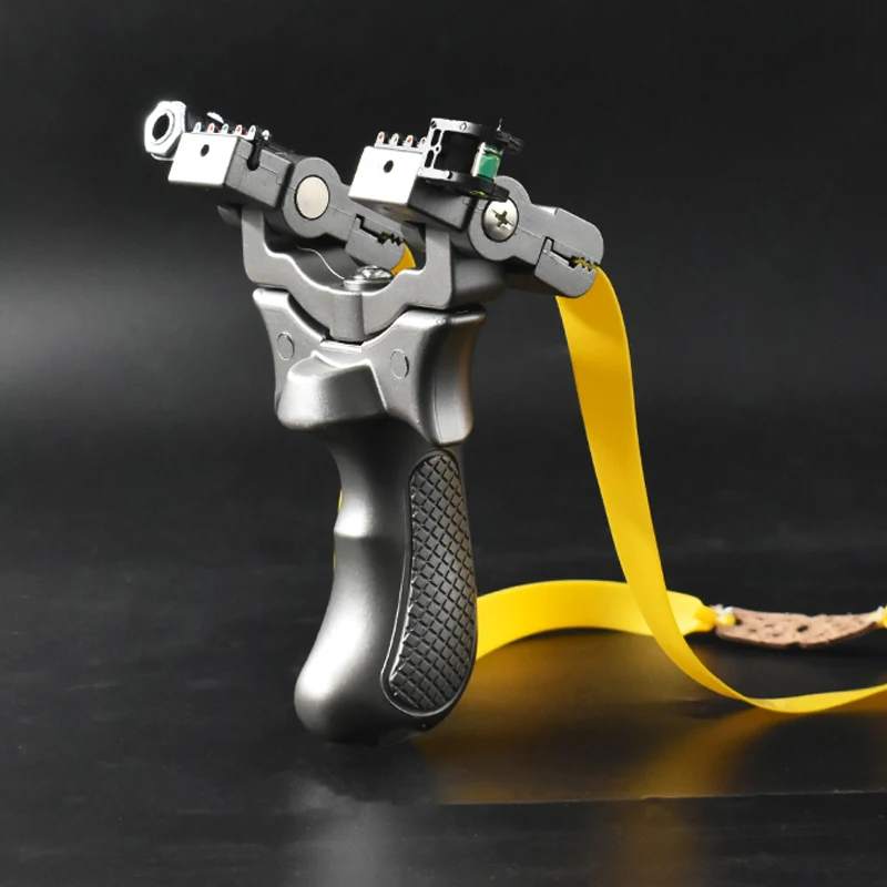 Outdoor Precision Shooting Slingshot Pitch Adjustment Bow Head Rotatable Aiming Shooting Laser Sling High-strength Resin Sling
Outdoor Precision Shooting Slingshot Pitch Adjustment Bow Head Rotatable Aiming Shooting Laser Sling High-strength Resin Sling