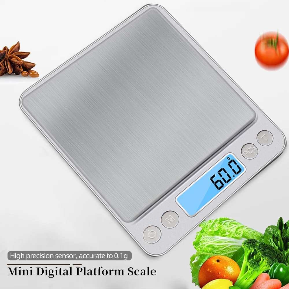 

3kg 0.1g Electronic LCD Display Mini Digital Jewelry Scale Weighing Scale Weight Scales Balance 20%OFF