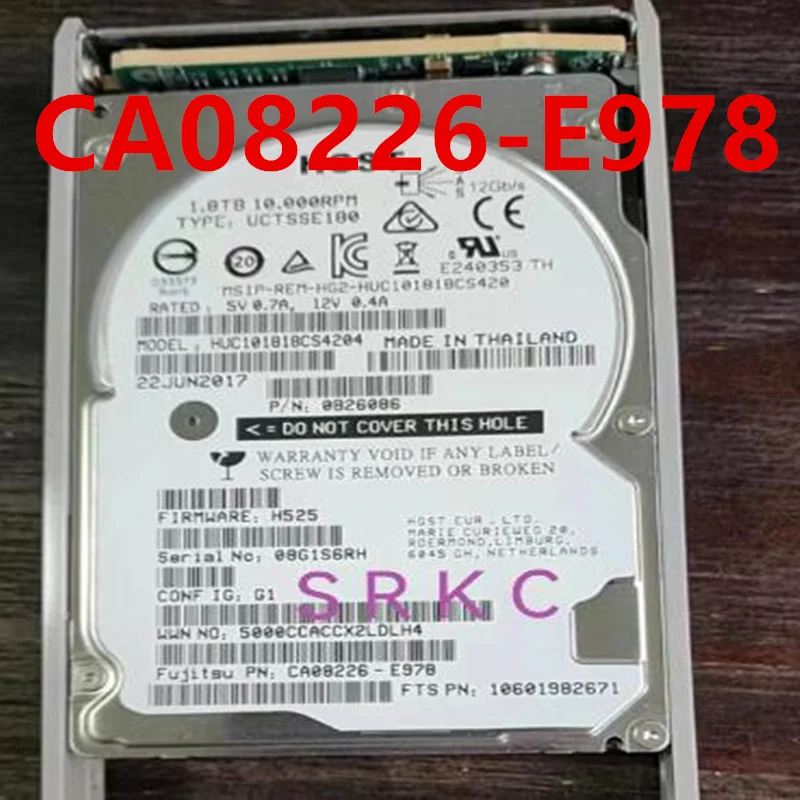 Original Almost New Hard Disk For FUJITSU DX S3 1.8TB SAS 2.5" 10K 128MB Server HDD For CA08226-E978
Original Almost New Hard Disk For FUJITSU DX S3 1.8TB SAS 2.5" 10K 128MB Server HDD For CA08226-E978