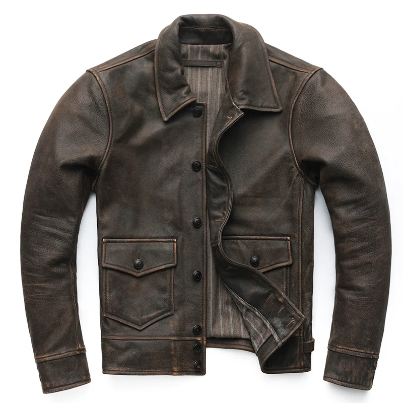 Men's Shipping DHL Free Vintage Genuine Leather Jacket Brand Soft Thick 100% Cowhide Skin Man Winter Warm Coats
Men's Shipping DHL Free Vintage Genuine Leather Jacket Brand Soft Thick 100% Cowhide Skin Man Winter Warm Coats