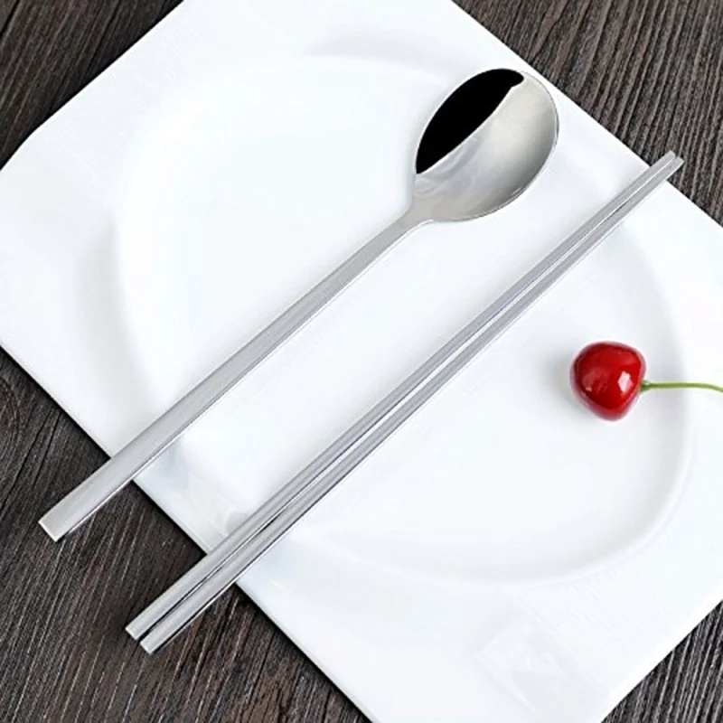 1 Set Stainless Steel Spoon and Fork Set Tableware Dinnerware Travel Cutlery Set Dinnerware Set
1 Set Stainless Steel Spoon and Fork Set Tableware Dinnerware Travel Cutlery Set Dinnerware Set