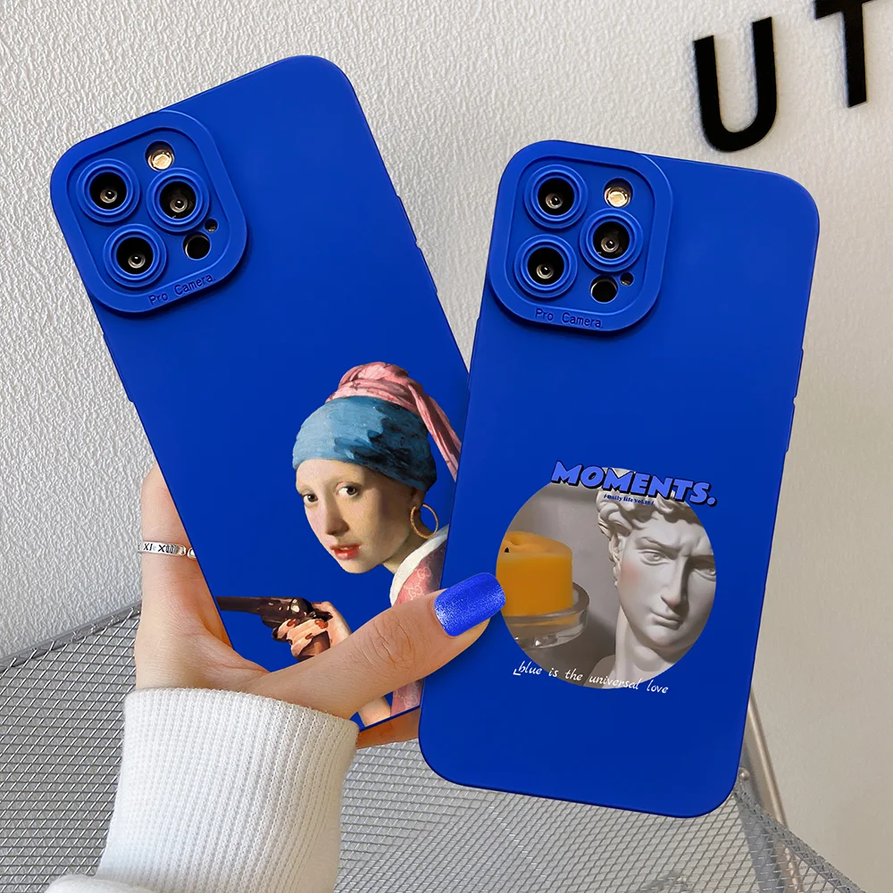 Art Hand Painted Phone Case For iphone 11 12 13 Pro Max X XR XS Max 7 8 Plus SE 2 KLEIN Blue Soft Silicone Lens Protection Cover
Art Hand Painted Phone Case For iphone 11 12 13 Pro Max X XR XS Max 7 8 Plus SE 2 KLEIN Blue Soft Silicone Lens Protection Cover