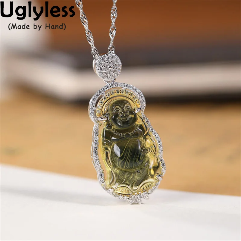 Uglyless Always Laughing Maitreya Necklaces Rings Women Advanced Blue Amber Jade Buddha Pendants Set Crystals Jewelry 925 Silver
Uglyless Always Laughing Maitreya Necklaces Rings Women Advanced Blue Amber Jade Buddha Pendants Set Crystals Jewelry 925 Silver