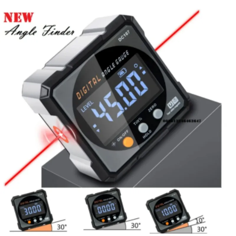digital angle finder laser measurement tool Inclinometer Angle Protractor Magnetic Electronic Goniometer Level Angle Gauge ruler
digital angle finder laser measurement tool Inclinometer Angle Protractor Magnetic Electronic Goniometer Level Angle Gauge ruler