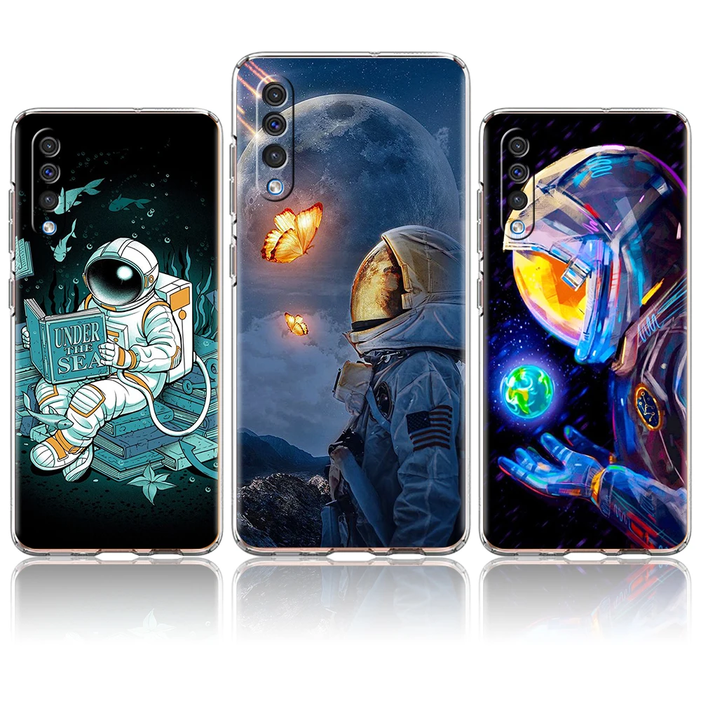 Astronaut Phone Case For Samsung Galaxy A12 A70 A10 A20 A02 A03S A50 A20S A30 A40 Luxury Transparent Soft Shell Fundas Coque TPU
Astronaut Phone Case For Samsung Galaxy A12 A70 A10 A20 A02 A03S A50 A20S A30 A40 Luxury Transparent Soft Shell Fundas Coque TPU